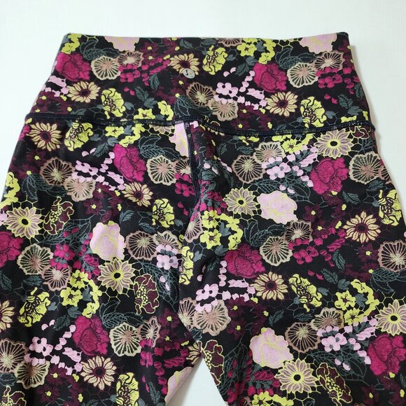 Lululemon Floral Printed Luxtreme High Rise Wunder Under Leggings 26" - Picture 3 of 8